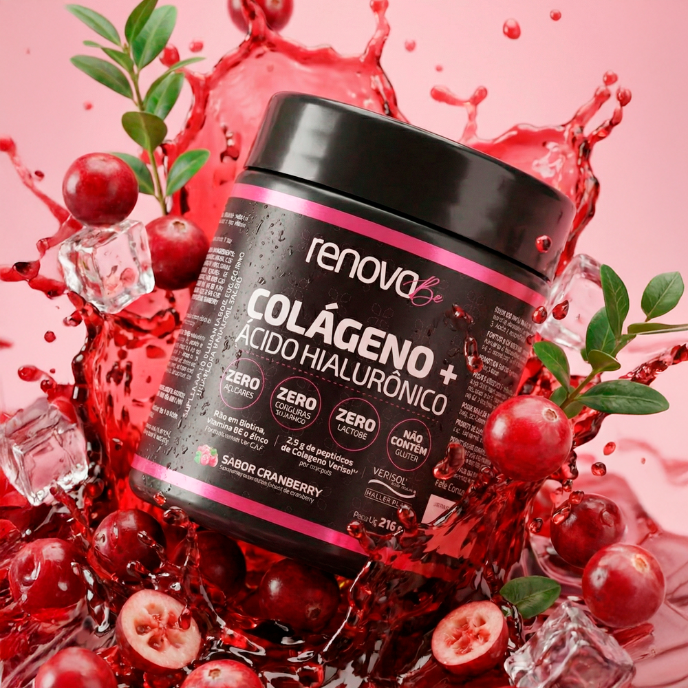 Colágeno Verisol® + Ácido Hialurônico - Cranberry