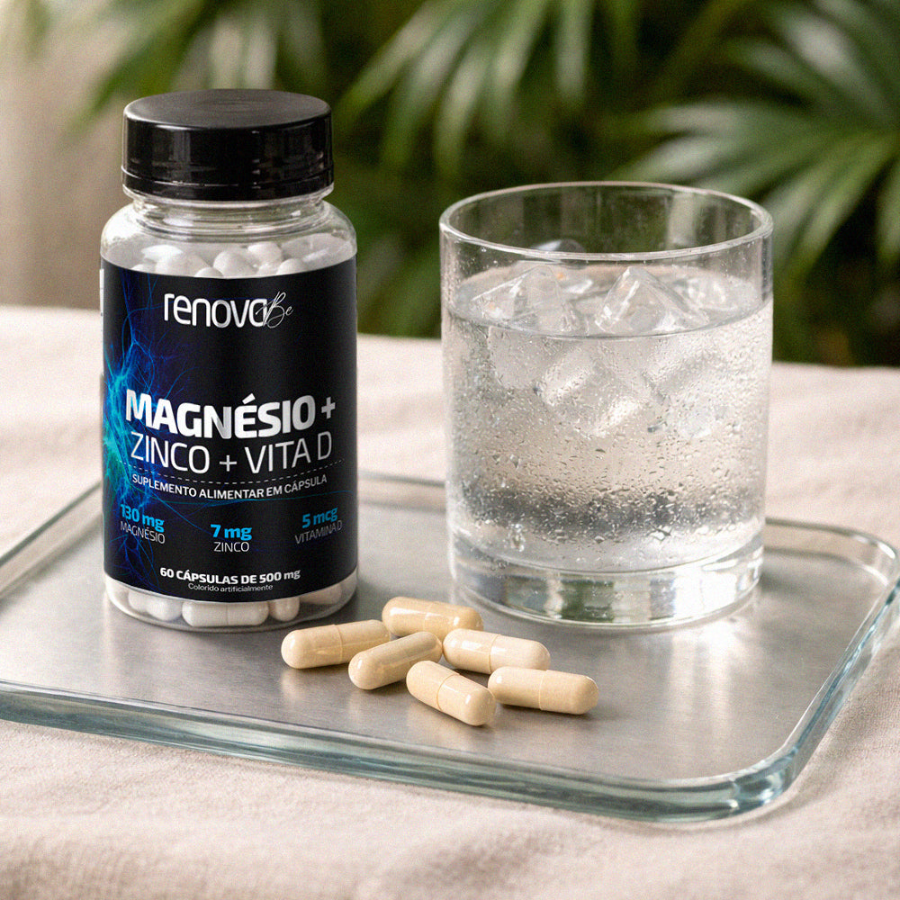 Magnésio com Zinco e Vitamina D